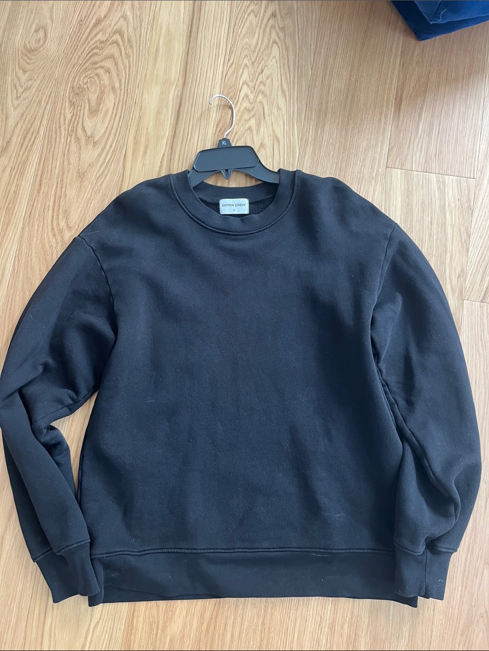 Cotton Citizen Men’s Montreal  Black Crewneck Sweatshirt  size M